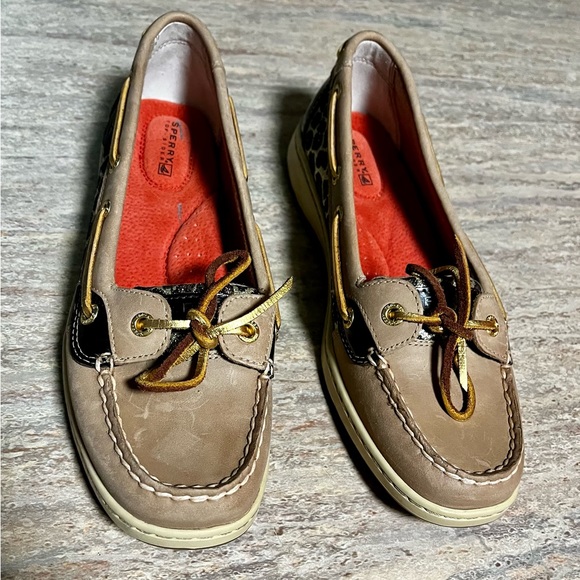 Sperry slip on shoes with glittery animal print - Picture 1 of 16